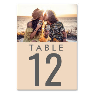 Wedding Reception Photo Table Number