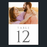 Wedding Reception Photo Table Number<br><div class="desc">Celebrate your love story in style with our Wedding Reception Photo Table Number Cards, designed to add a personal touch to your reception decor. These elegant table number cards not only guide your guests to their seats but also showcase cherished memories that will warm their hearts. Crafted with meticulous attention...</div>