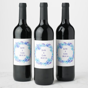 Wedding Reception Rehearsal Elegant Wine  Label