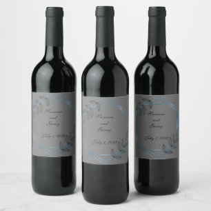 Wedding Reception Rehearsal Wine Elegant Wine Label