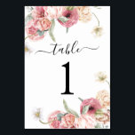 Wedding Reception Table Number | Annabeth<br><div class="desc">Wedding Table Number Card on white background.</div>