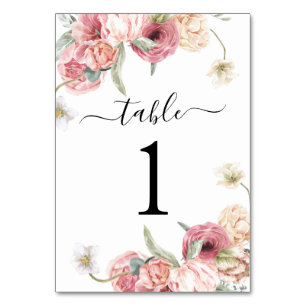 Wedding Reception Table Number Annabeth
