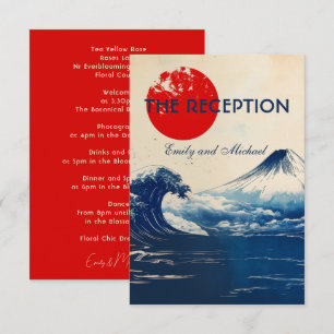 Wedding Recption  Japonesque Harmony with Fuji Enclosure Card