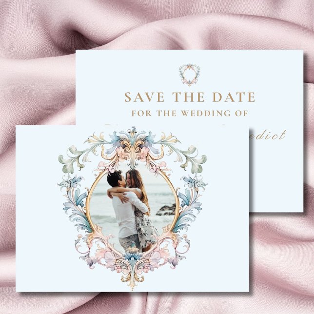 Wedding Regency Photo Elegant Baroque  Save The Date (Creator Uploaded)