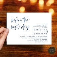 Wedding Rehearsal Dinner, Before the Best Day