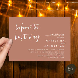 Wedding Rehearsal Dinner, Before the Best Day Invitation