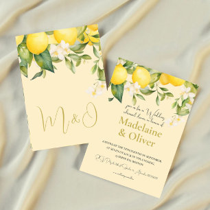 Wedding Rehearsal Dinner Citrus Summer Modern  Invitation
