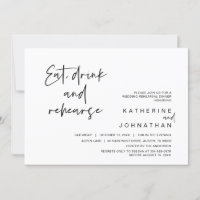 Wedding Rehearsal Dinner, Eat, Drink and Rehearse