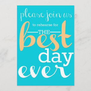 Wedding Rehearsal Dinner Invitation