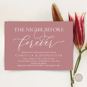 Wedding Rehearsal Dinner, The Night Before Forever Invitation