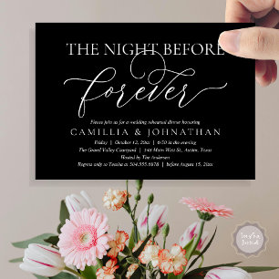 Wedding Rehearsal Dinner, The Night Before Forever Invitation