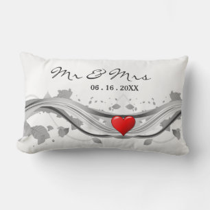Wedding Remembrance Monogram Love Accent Pillow