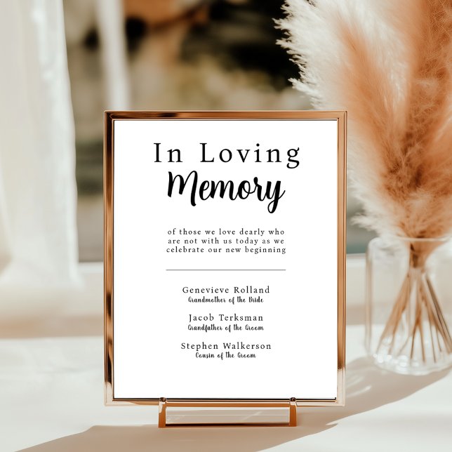 Wedding Remembrance Sign In Loving Memory (Wedding Remembrance Sign In Loving Memory
)