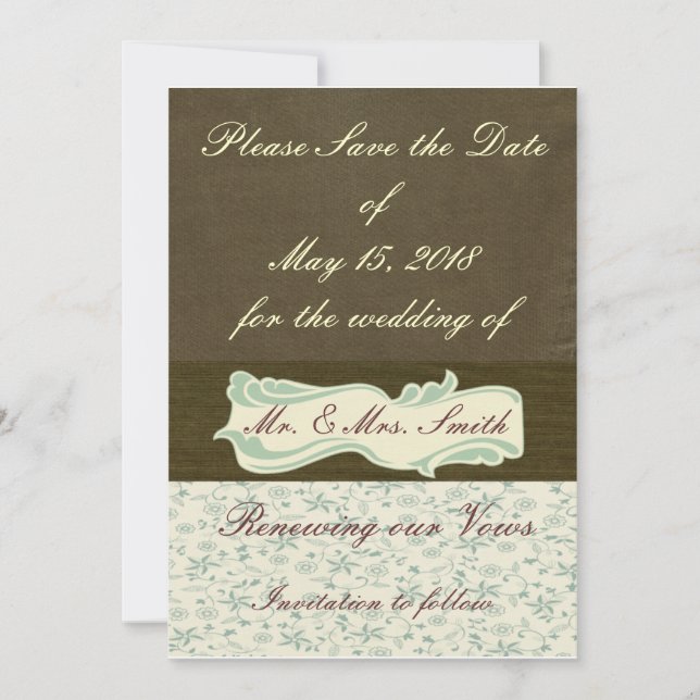 Wedding & Renew Vows Invitation (Front)