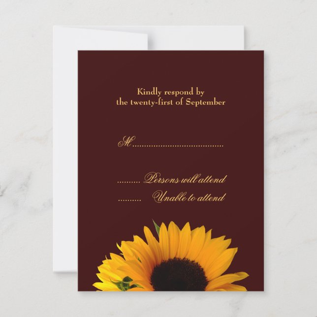 Wedding Response Card (Front)