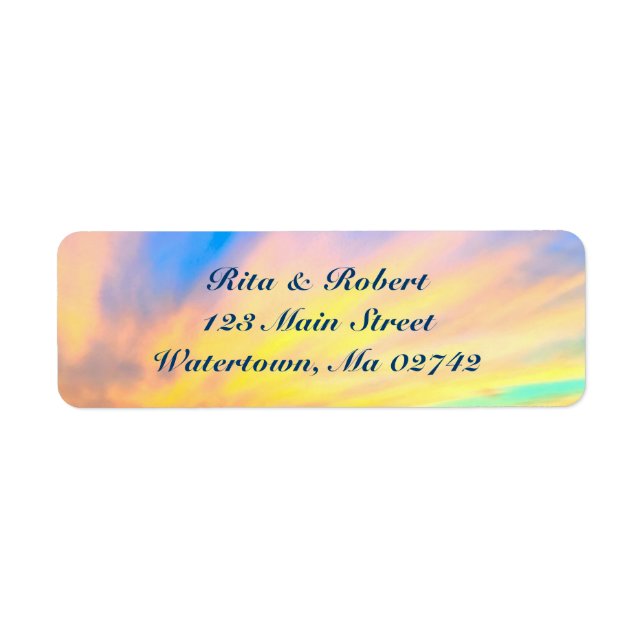 Wedding Return Address Labels - Save the Date (Front)
