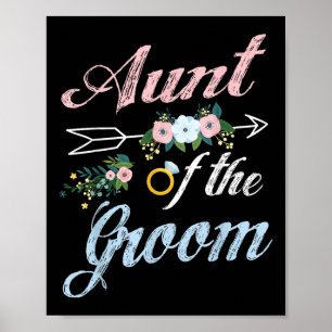 Wedding Ring And Flowers Aunt Of The Groom Nephew Poster