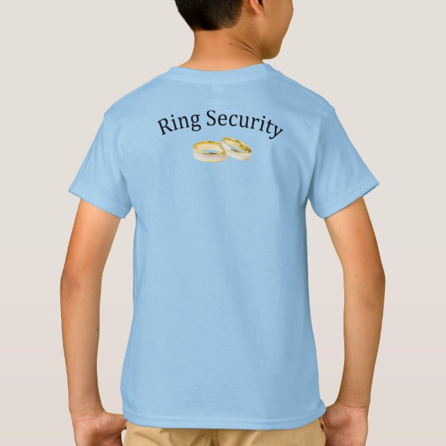 Wedding Ring Bearer T-Shirt (Back)