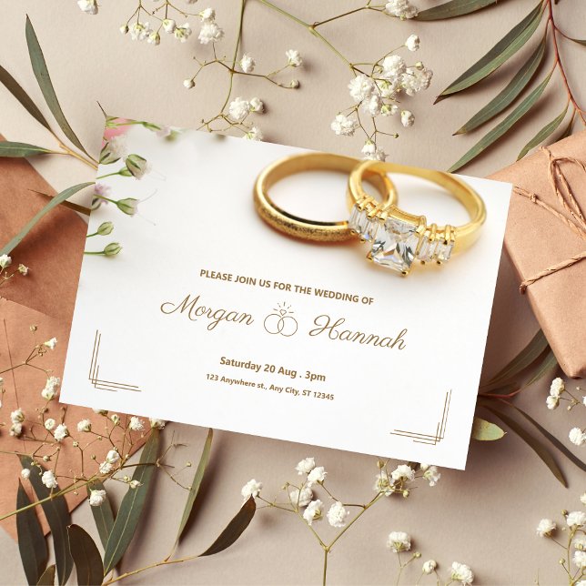 Wedding ring design for wedding card invitation (Creator Uploaded)