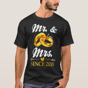 Wedding Ring Married Mr & Mrs Since 2005 Couple 7 T-Shirt