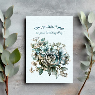 Wedding Rings Congratulations on your Wedding Day Card