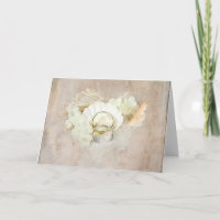 Wedding Rings in Seashell  