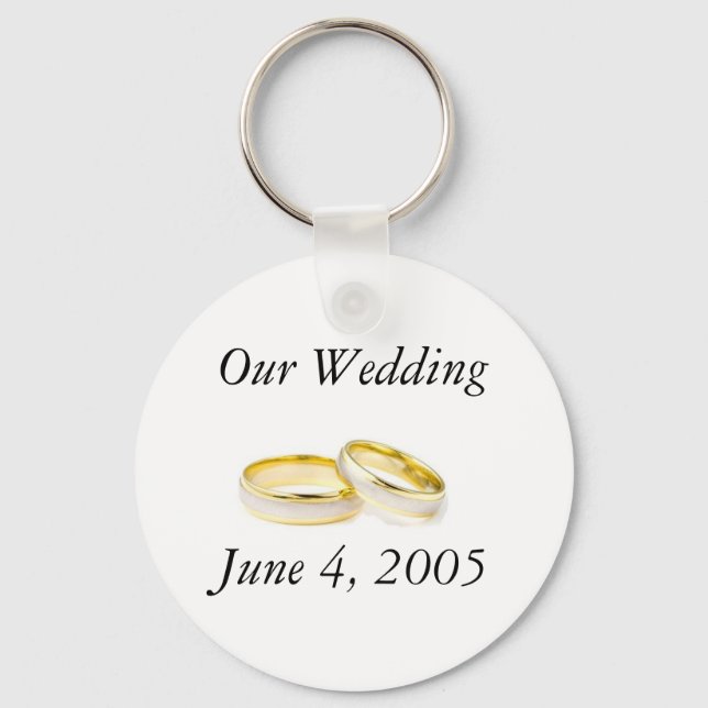 Wedding rings key ring (Front)