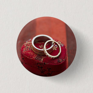 Wedding Rings Storage Box 3 Cm Round Badge