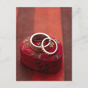 Wedding Rings Storage Box Postcard