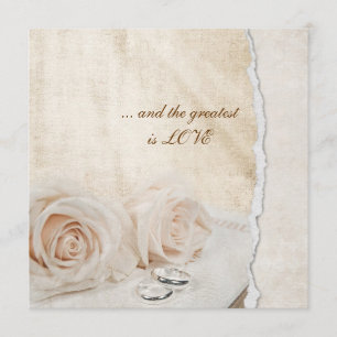 Wedding Rings Vow Renewal Invitation