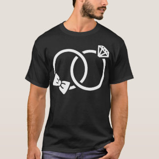 Wedding rings wife hus T-Shirt