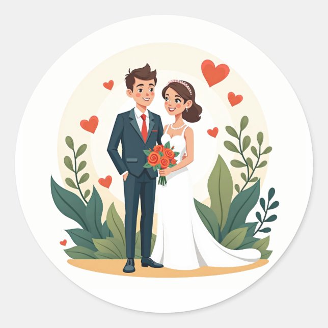 Wedding Romance Sticker (Front)
