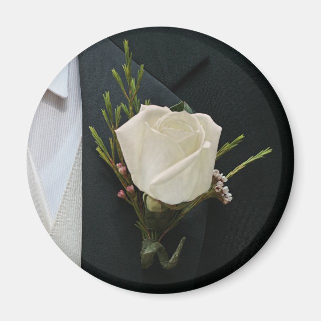 Wedding Rose Magnet (Front)