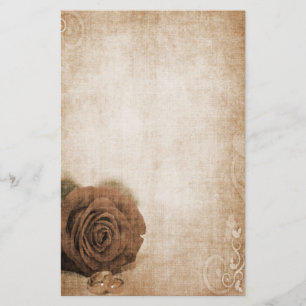 Wedding Rose Vintage Stationery