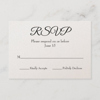 Wedding RSVP Card