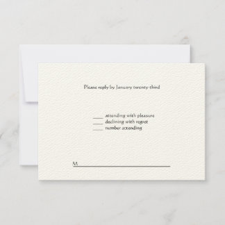 Wedding RSVP Card