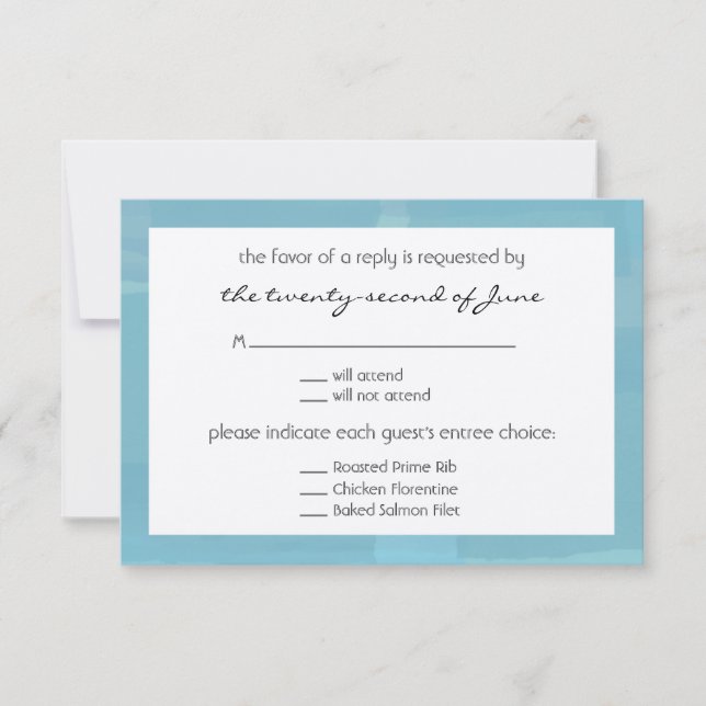 Wedding RSVP Card (Front)