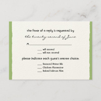 Wedding RSVP Card
