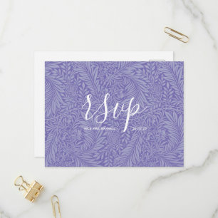 Wedding Rsvp card Floral Beach Vibes Script
