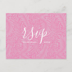 Wedding Rsvp card Floral Beach Vibes Script