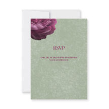 Wedding RSVP Card | Sage Green Response Card