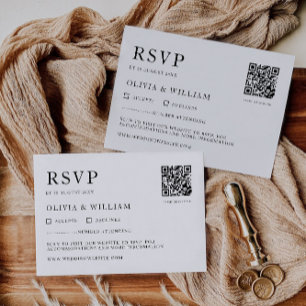 Wedding  RSVP Card Template
