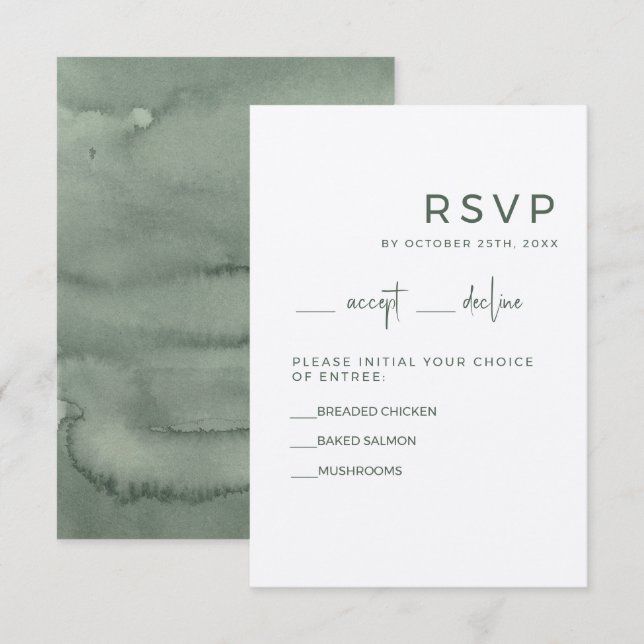 Wedding RSVP Cards (Front/Back)