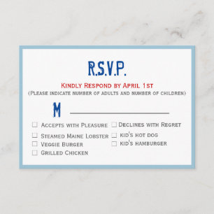 Wedding RSVP for State Collection Card