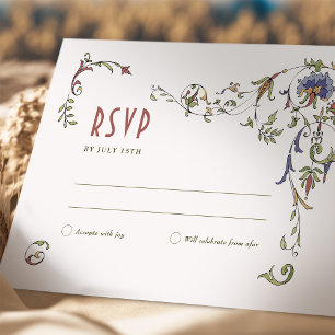 Wedding RSVP Insert Victorian Belle Epoche Invitation