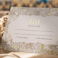 Wedding RSVP Insert Victorian Pimpernel