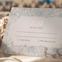 Wedding RSVP Insert Victorian Pimpernel