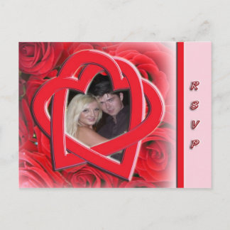 Wedding RSVP photo postcard