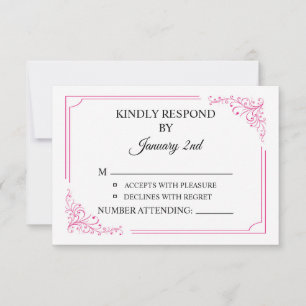 Wedding RSVP Postcard