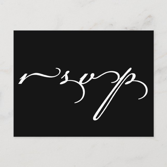 Wedding RSVP Postcard (Front)